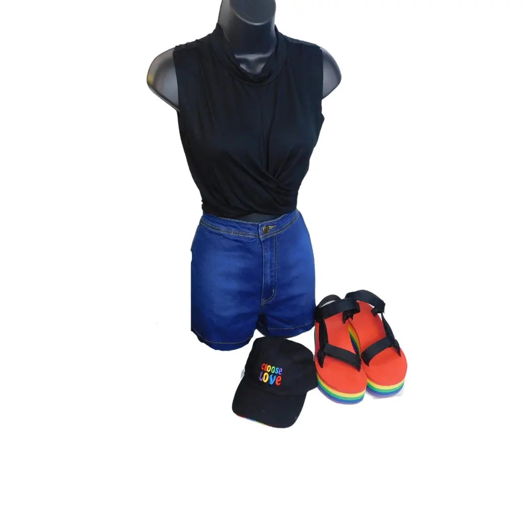 Josie Cross front Crop Top - QueenzReign