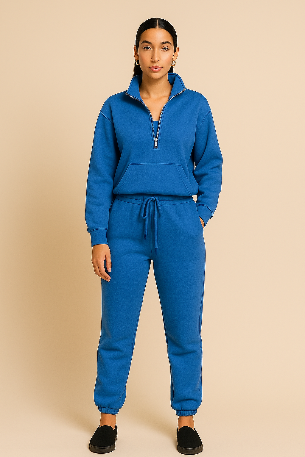 Fleece Half-Zip Jogger Set