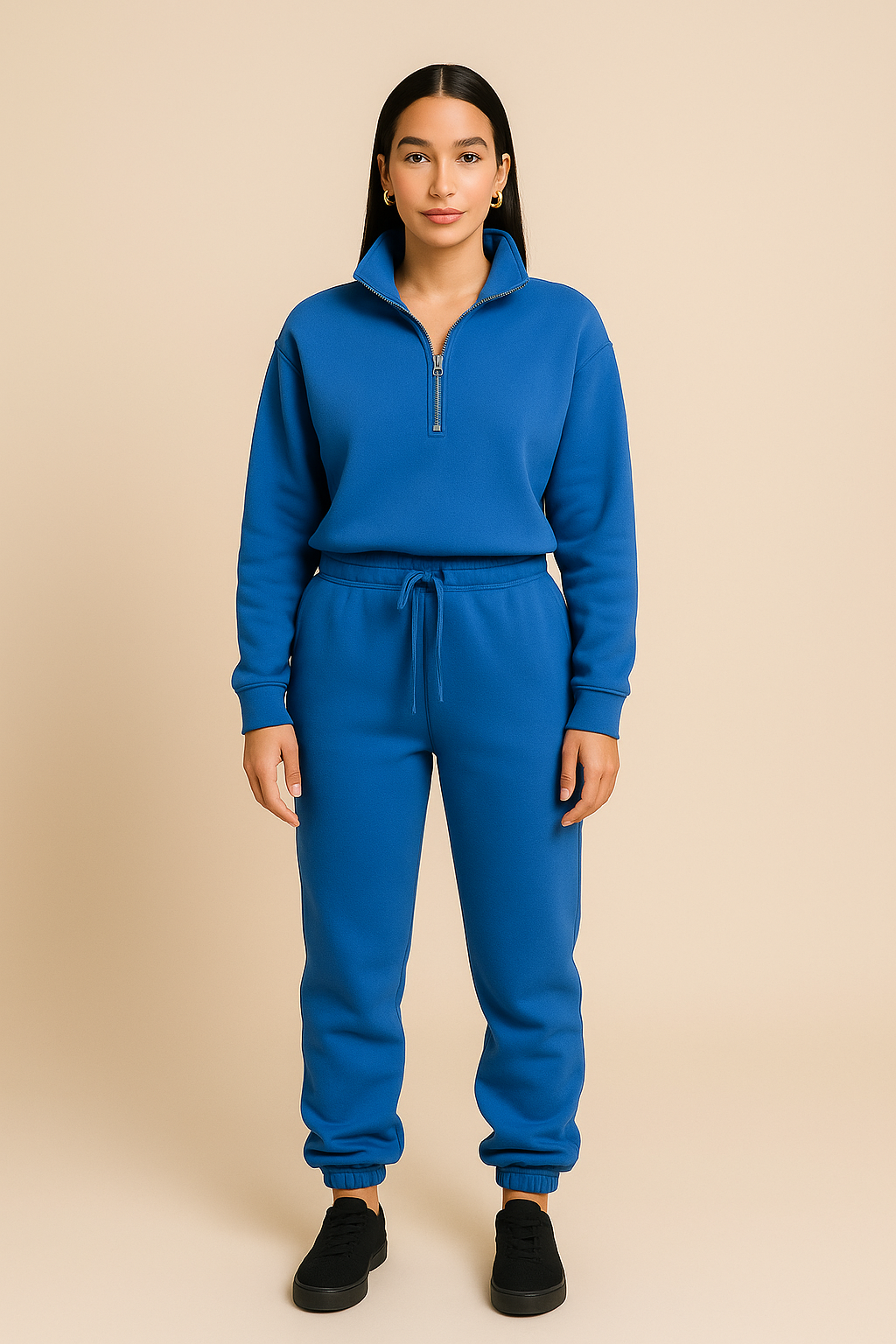Fleece Half-Zip Jogger Set