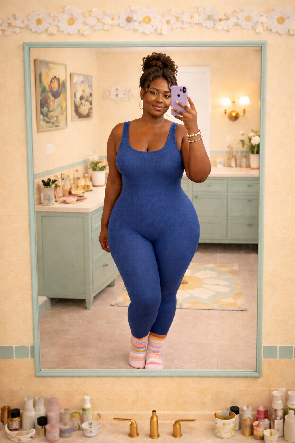 Kym Plus Size Ribbed Jumpsuit