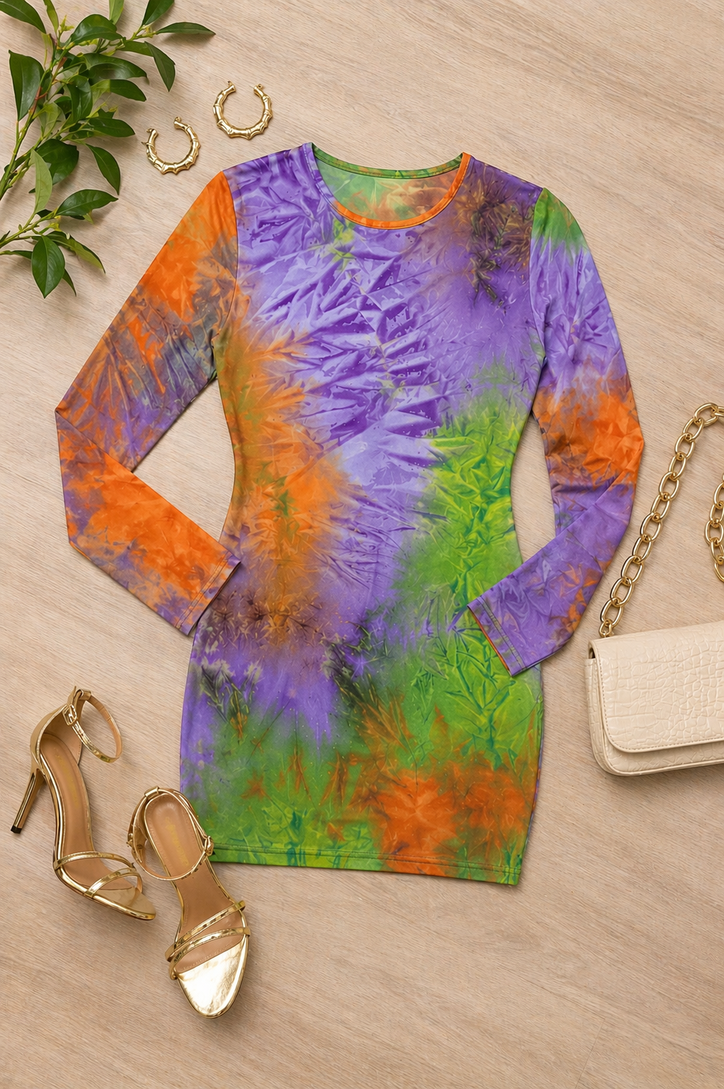 Tie-dye Mini Dress